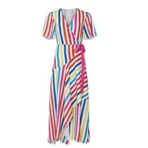 Color Me Courtney Taira Wrap Dress